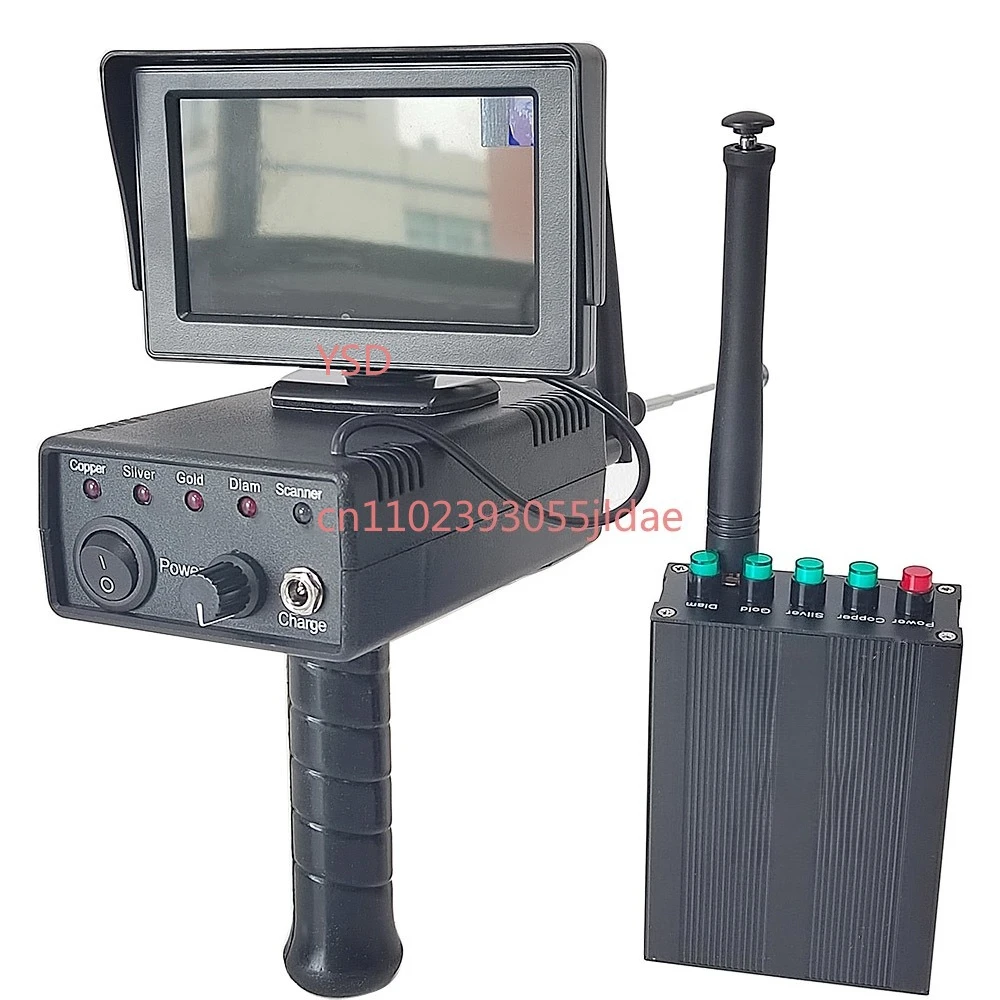 Pulse Finder 3D Large LCD Screen Long Range Gold Silver Copper Diamond Detector Industrial Underground Metal Detector