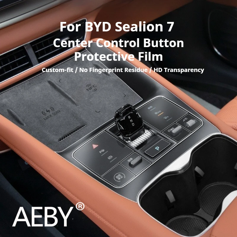 

AEBY For BYD Sealion 7 2024 Car Center Control Panel Protective Film Invisible TPU Cover Skin Anti Scratch Interior Accessories