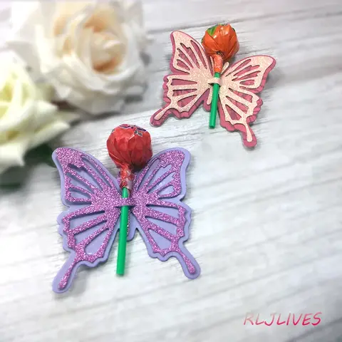 तितली लॉलीपॉप धातु कटिंग डाइज़ DIY स्क्रैपबुकिंग कार्ड स्टेंसिल पेपर क्राफ्ट हस्तनिर्मित एल्बम हैंडबुक सजावट 8 best sales तितली मर जाती है - №2