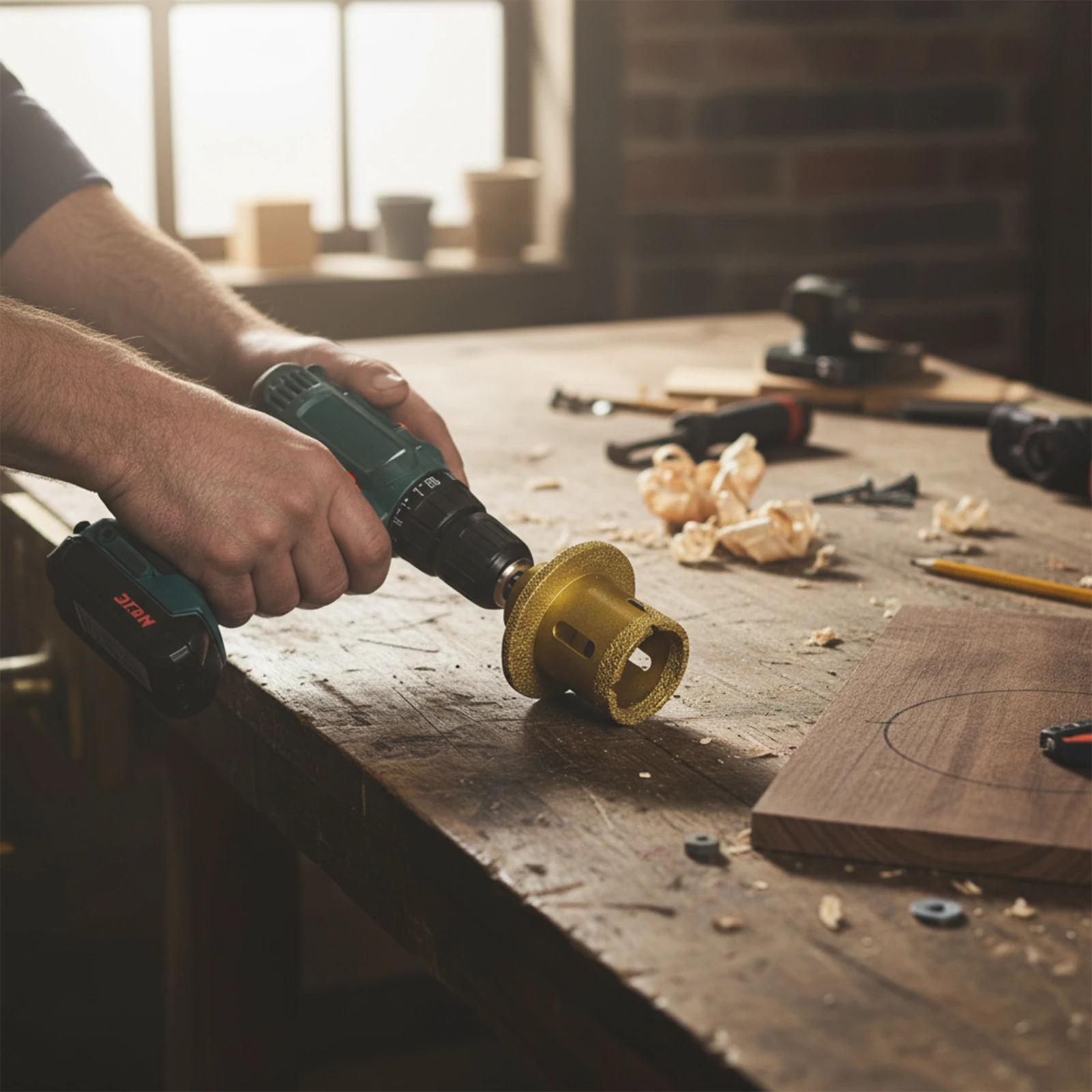 

Открывалка для колонкового сверла с резьбой M14, размер 404550 мм, эффективный для фарфоровой плитки, мрамора и бетона.