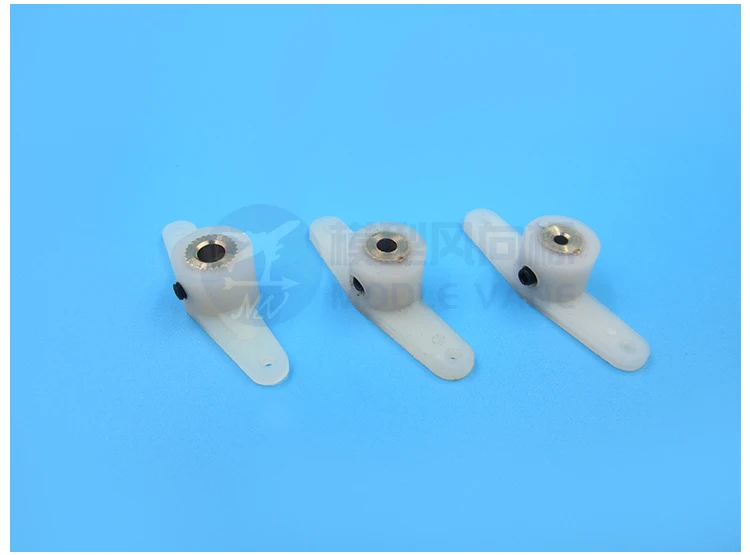 10Pcs 3/4mm Pull Rod Servo Straight Arm Nylon Plastic Double Horn Landing Gear Steering Arm for RC Airplane/Model Boat Rudder