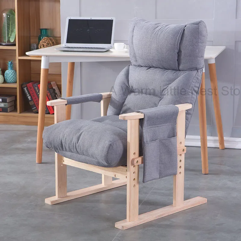 Single Lazy Person Computer Chair with Reclining Backrest Home Study Office Chair Game Desk Sedia Gamimg Furniture Room Office