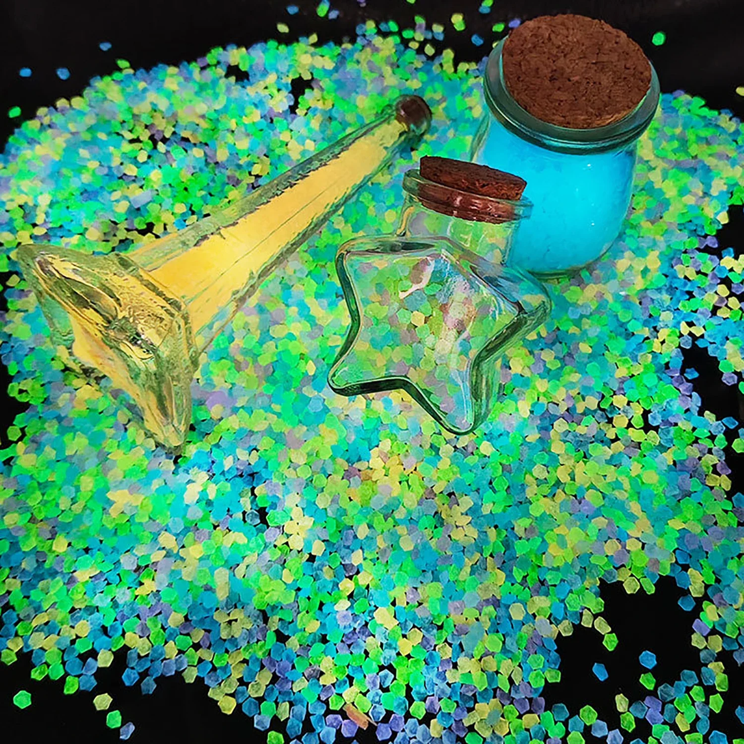 Aquarium Fish That Glow In The Dark - 50g/Bag Decor Luminous Sand 3-5mm Glow