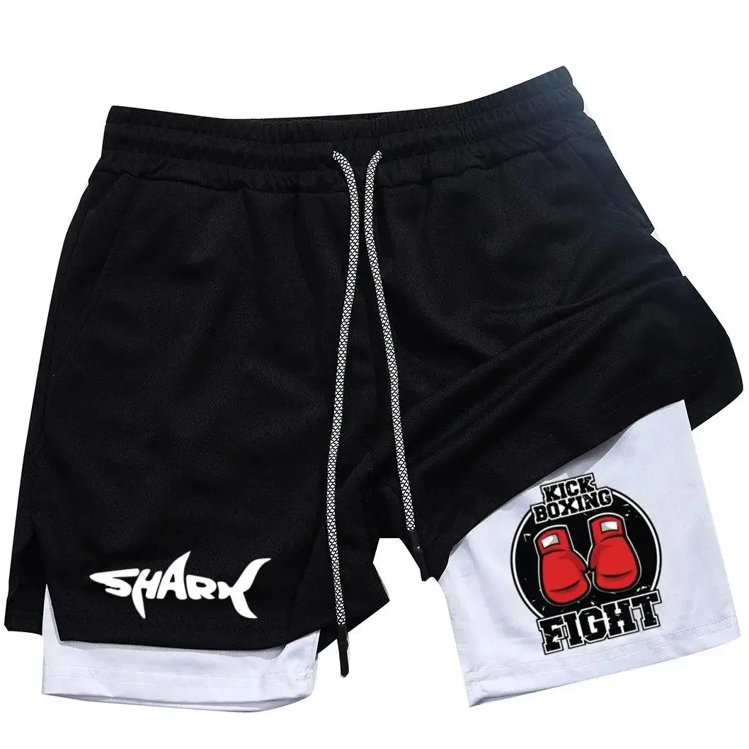 

Мужские спортивные шорты 2-в-1: для тренировок в зале, бега, быстросохнущие, для медленных забегов, двухслойные, для гимнастики и тренировок.