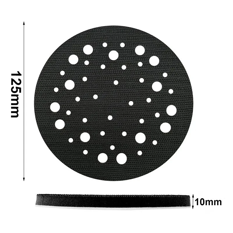 44 Holes Soft Sponge Interface Pad 5 Inch 125mm Sanding Pads Backing Disc Hook & Loop Sanding Discs For Polisher