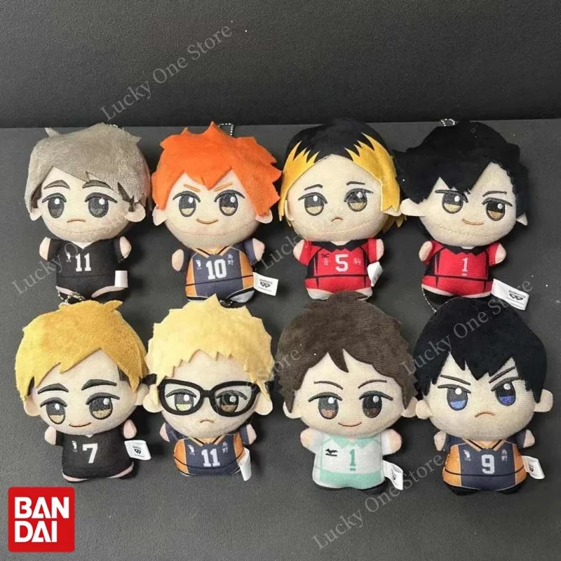 BANDAI Haikyuu!! Chibi Plush Dolls Vol.1 Official Anime Merch Hinata Shoyo Oikawa Toru Reissue Collectible Toys For Fans