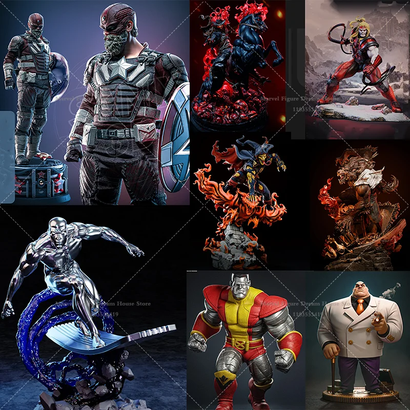 

1/24 1/18 Scale DIY Self-assembled GK 3D Resin Un-panited Doll White Model Surfer Male Norrin Red Captain Alexei Werewolf Jack