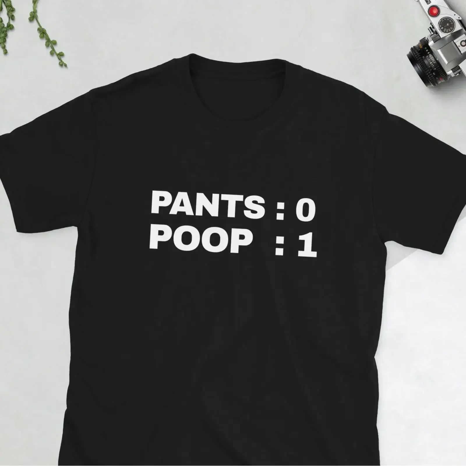 Pants 0 Poop 1 T Shirt Funny Toilet Humor Adult Poopy Meme Sarcastic Bathroom Joke vintage Washed Comfortable fashion Casual