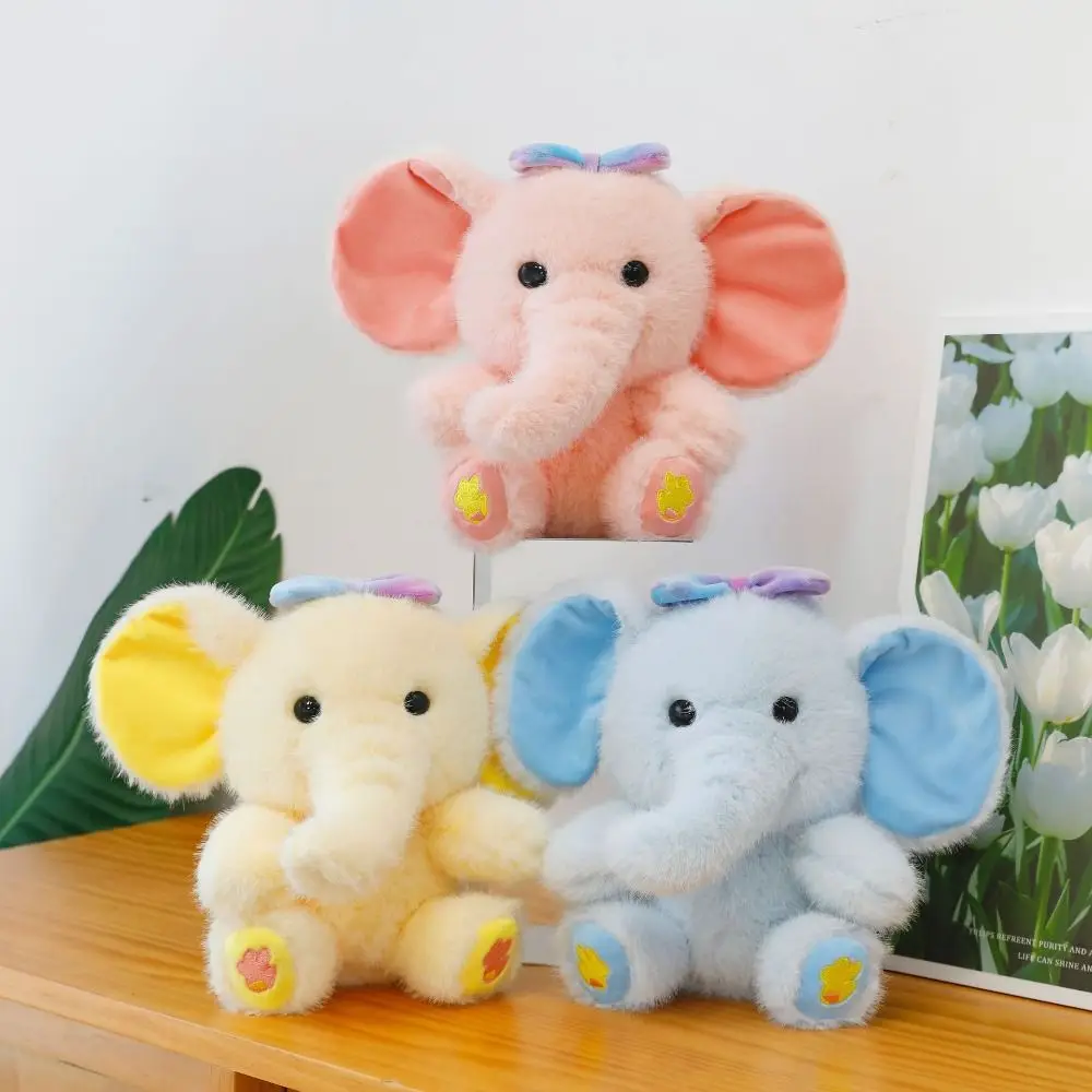 Lange Neus Olifant Pluche Pop Plushie Zachte Kawaii Dier Knuffels Grijs Creatieve Cartoon Olifant Knuffels Home Decor