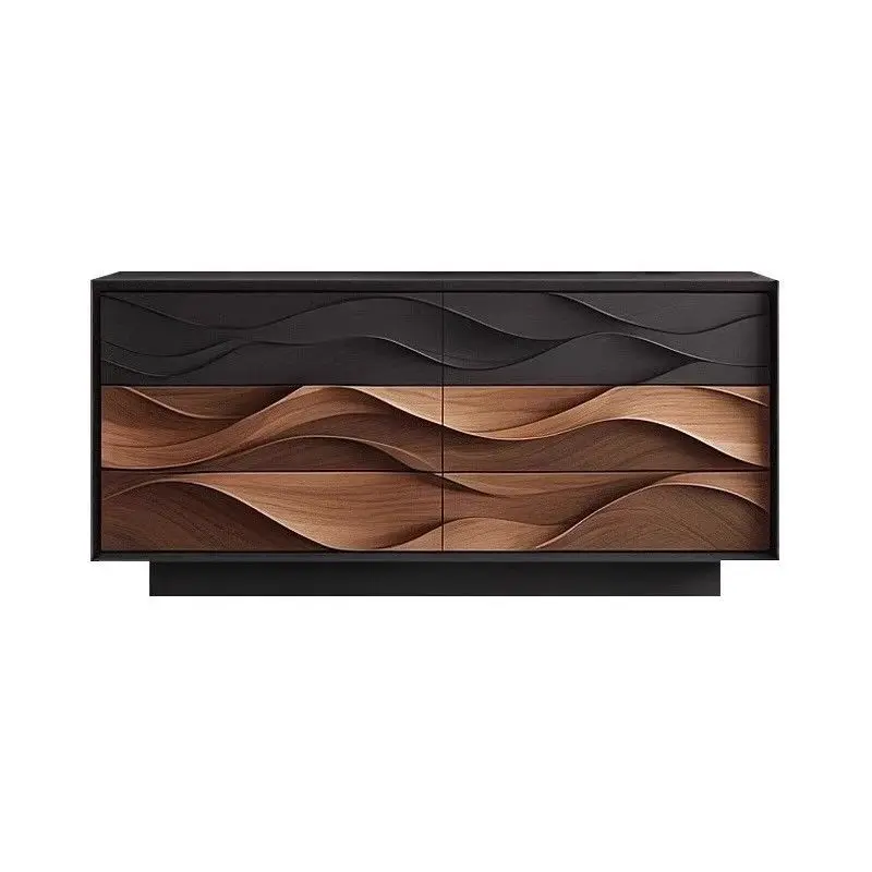 

relief six-chest cabinet, living room wall storage cabinet, bedroom bedside cabinet, modern light luxury, locker