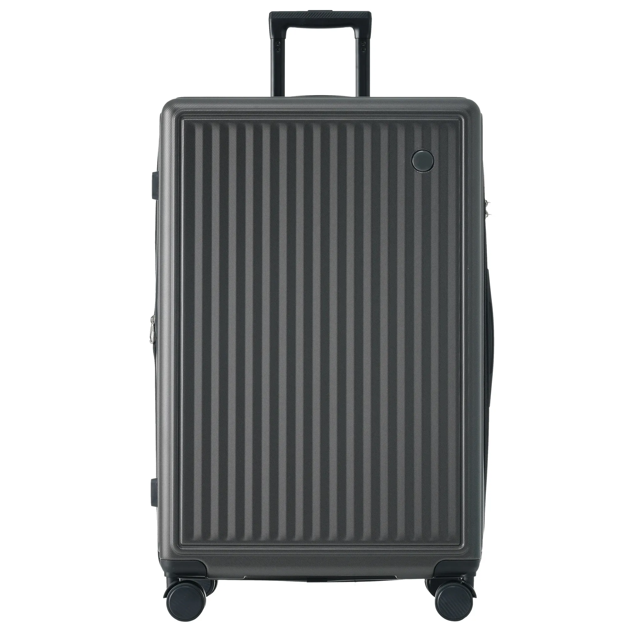 VSOGA Hard Shell Suitcase suitcase hand luggage 4 Rolls ABS Material TSA Custom Lock 43*27*66 cm Grey