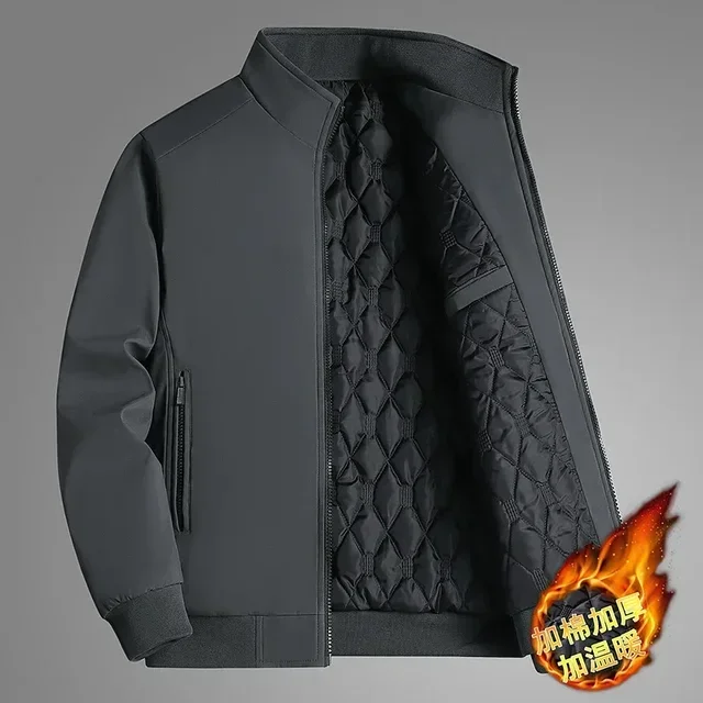 8XL 7XLAutumn giacca invernale in pile spessa da uomo giacca a vento calda collo di pelliccia cappotto giacca maschile marca moda inverno lana di agnello Parka