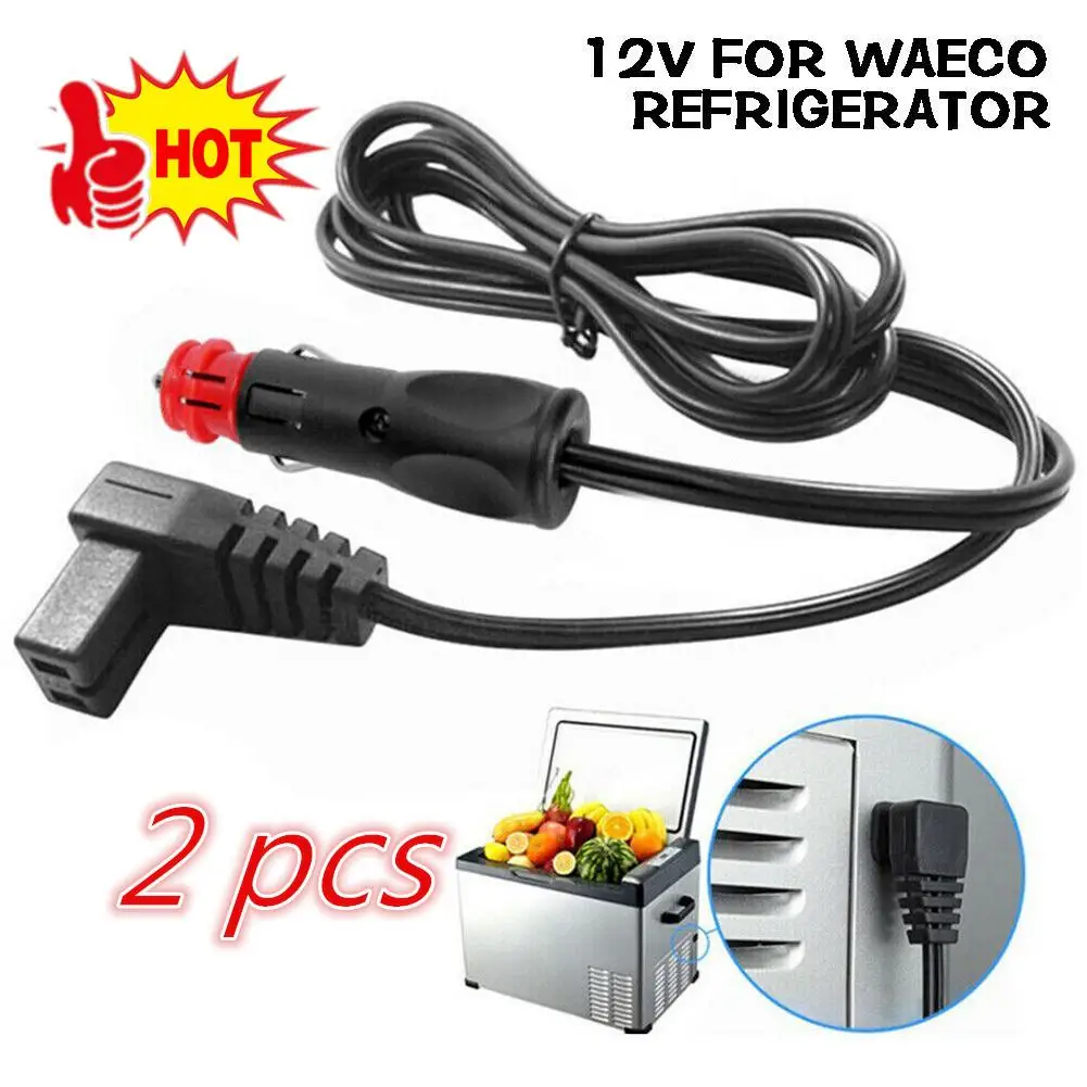 

2 Pc Car Fridge Cigarette Cable Cooler Charging Replacement Line 12A For Car Refrigerator Warmer Extension Power Cable Connector