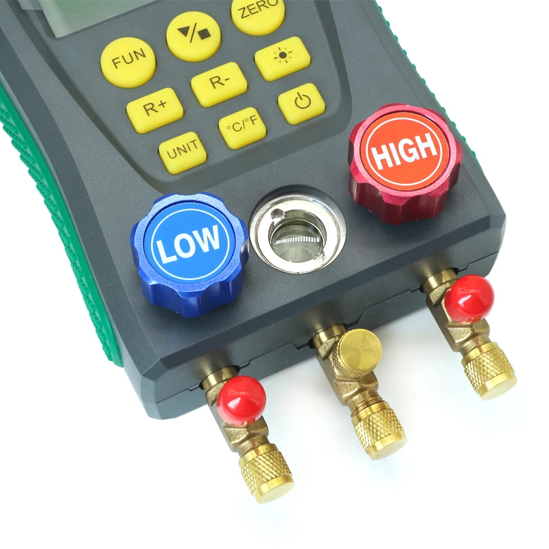 DY517 Pressure Gauge Refrigeration Manifold Digital Vacuum HVAC Meter Pressure Temperature Tester R410A Refrigerant Test