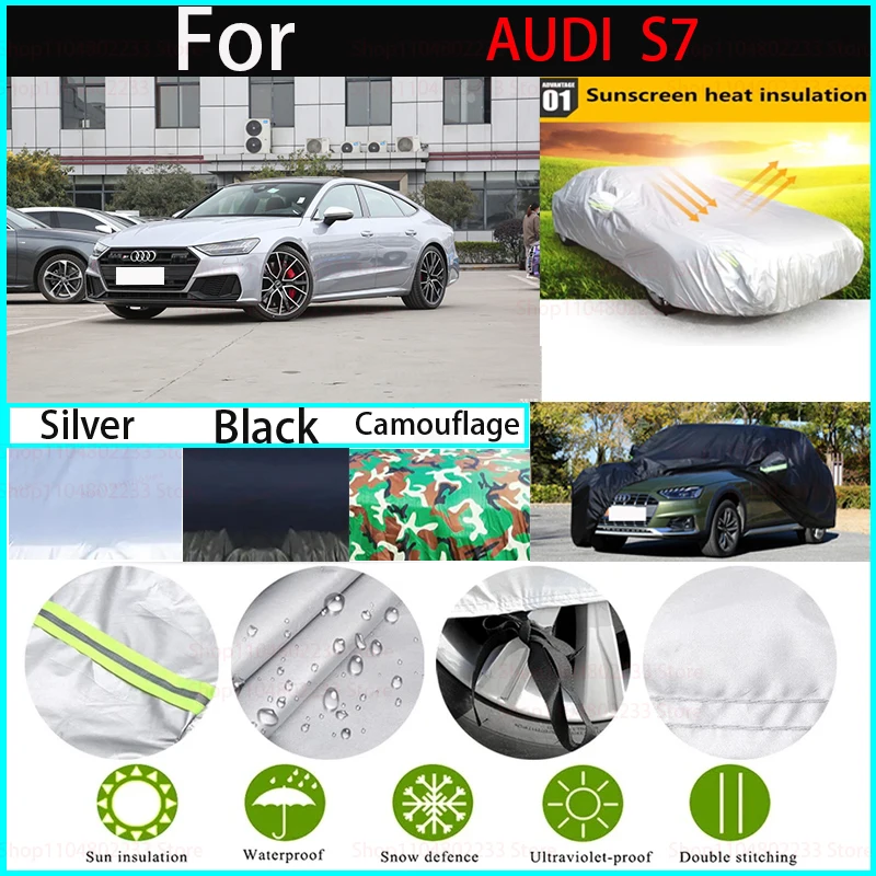 

Waterproof Car Covers for Audi S7 Car Cover All-season Car CoverDustproof, Snowproof and UV-resistant