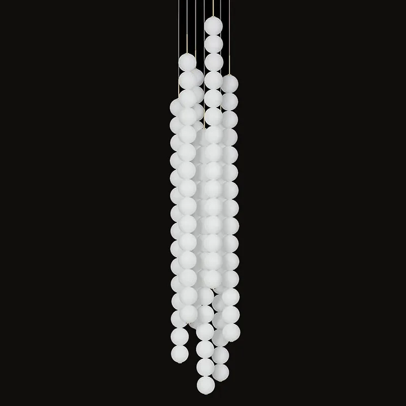 

Art Deco Led Glass Pingpong Gold Chrome Black Designer Pendant Light Suspension Luminaire Lampen Hanging Lamp For Living Dining