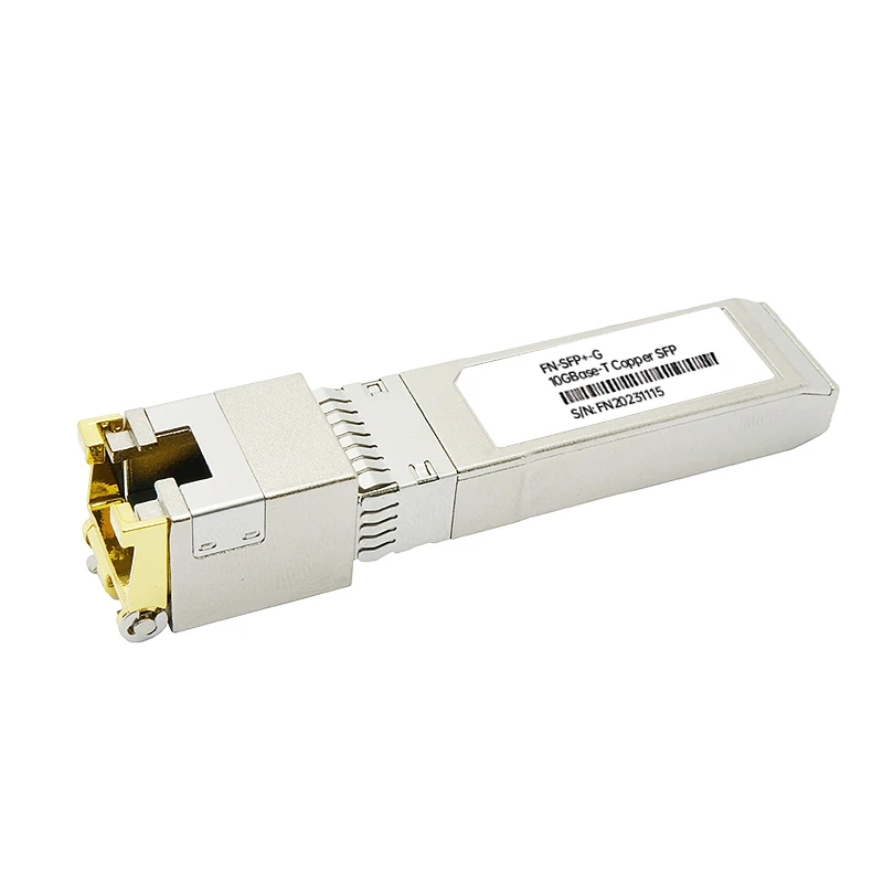 Fybrnet-10G RJ45 Copper Wrechargeable + Tech, 10GBase-Tx Ethernet, Fibre Optique FTTH Compatible avec placard, Mikrotik, Allié Switch, 30m, 80m