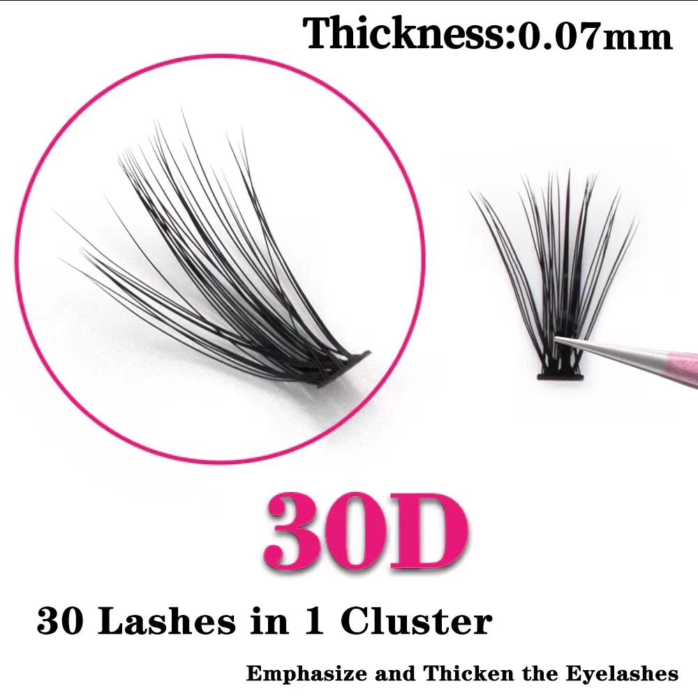 Maria 30D/40D/50D/60D 60 Fan Bundles Long Eyelash Extensions Natural 6D Individual Cluster False Eyelashes Makeup Tools Cilia