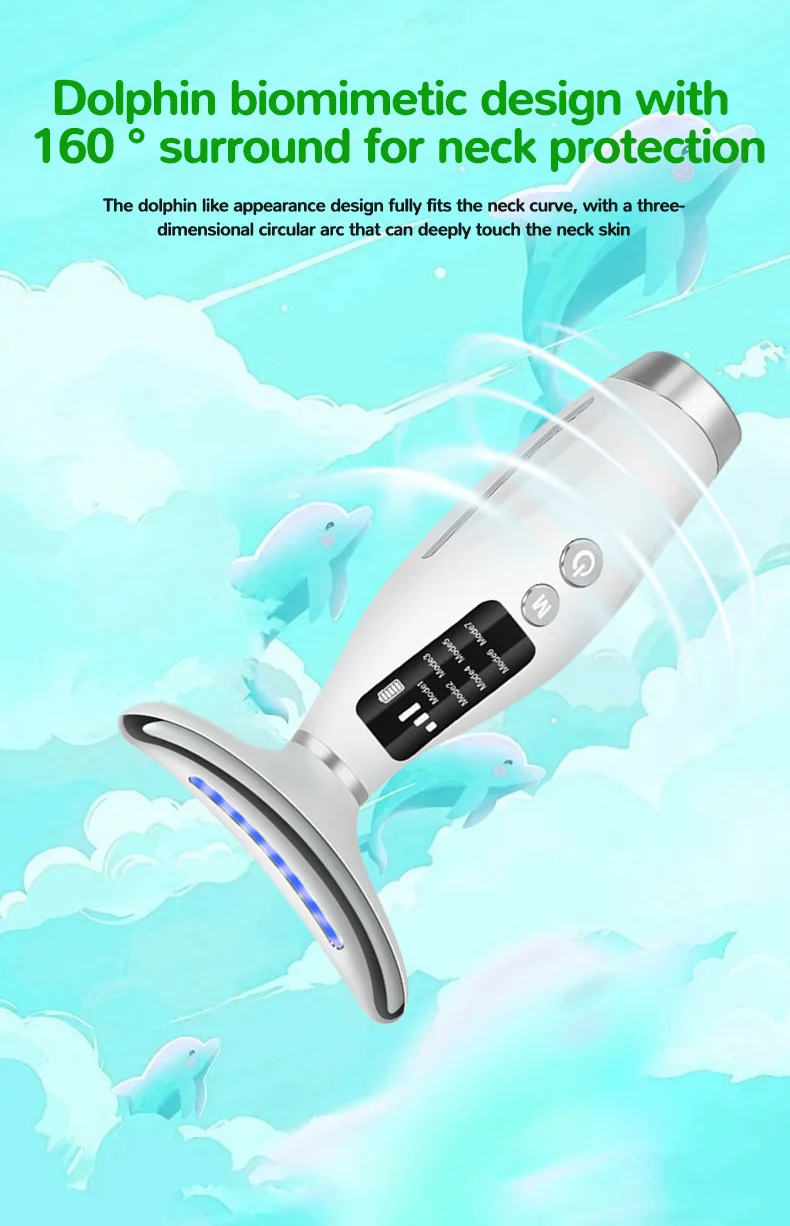 7 Colors Portable Facial Massager Device Multifunctional Face Sculpting Tool Electric Face Neck Lifting Massager