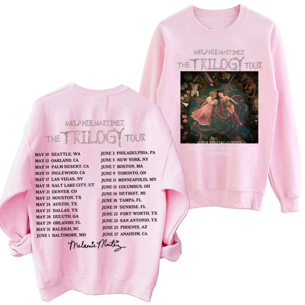 The Trilogy Tour 2024 Melanie Martinez Portals Tracklist Music Hoodie Y2K Oversized Autumn Sweatshirts Hoodies Unisex (Us Size)