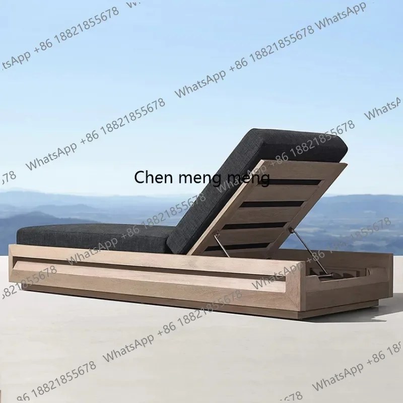 

E182 Outdoor Sunbed Beach Pool Teakwood Loungers Casual Waterproof Sunproof Furniture