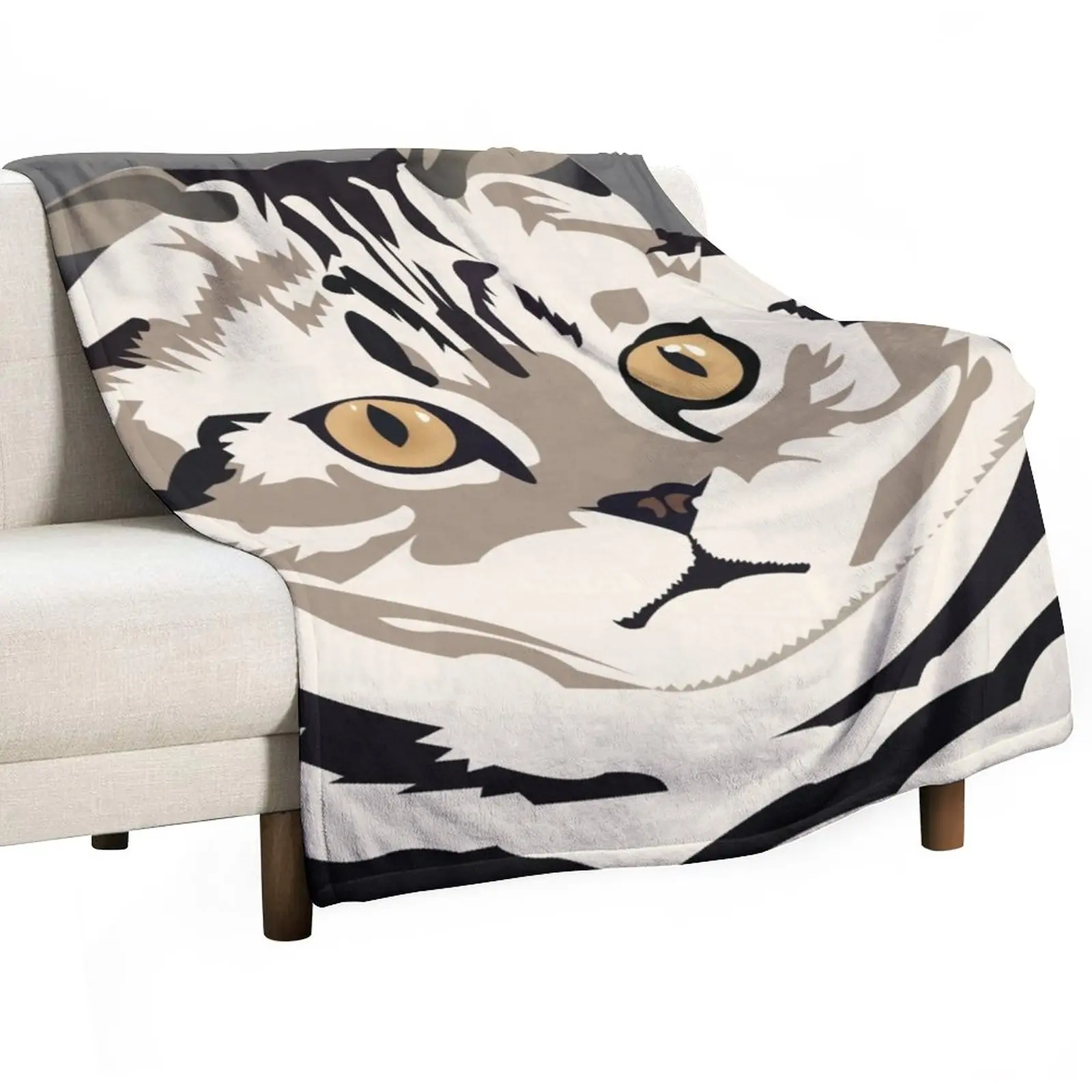 

Scottish Fold Kitty Cat Throw Blanket Multi-Purpose Luxury Throw Blanket