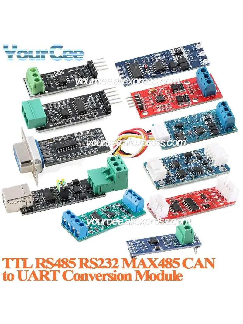 5 szt./1 szt. Moduł konwersji RS485 RS232 MAX485 TTL CAN na port szeregowy, konwerter poziomów sygnału, płytka konwersji 485 na szeregowy UART MAX485CSA RS-485 — zdjęcie 2