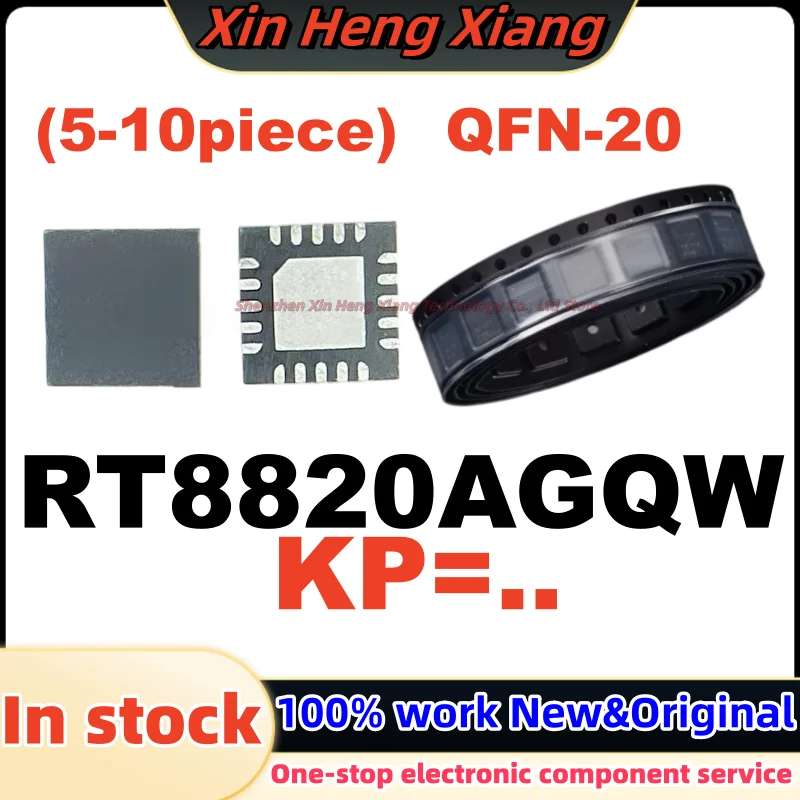 (5-10Pcs) RT8820A RT8820AGQW KP=4H KP=... QFN-20