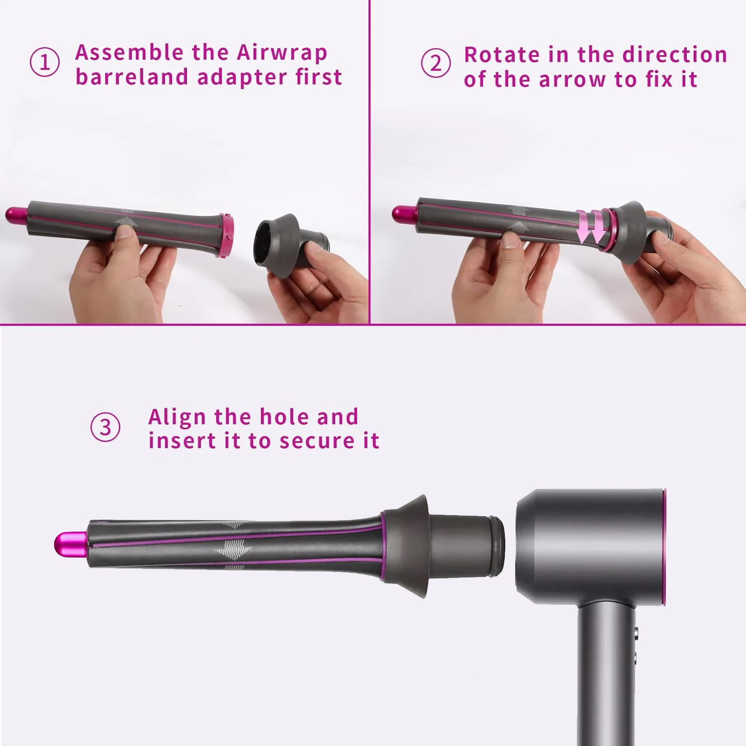 Hair Dryer Curling Attachment 30mm Automatic Curling Nozzle For Dyson Supersonic Hair Dryer Accessories Air Styler Nozzles