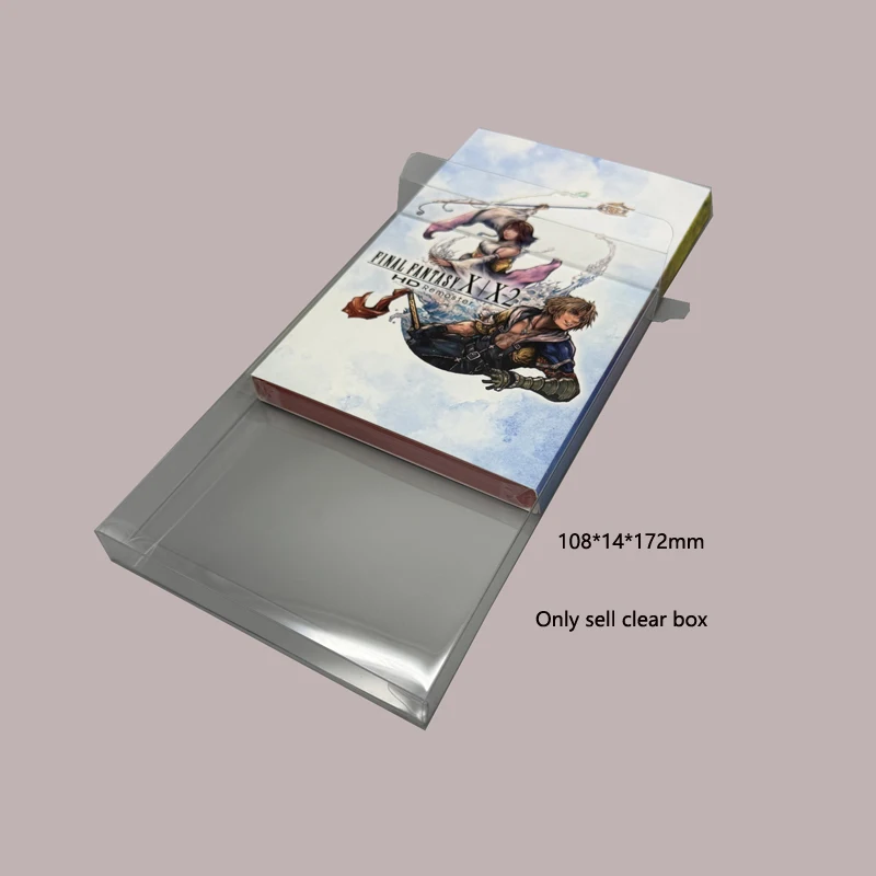 Klare Transparente Box für Switch 2 für Final Fantasy X X2 HD Remaster Vitrine Plastik PET Box Schutzhülle Aufbewahrungsbox