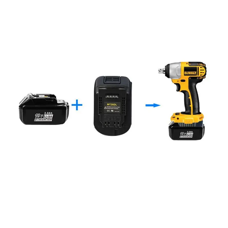 

Mt20Dl Battery Adapter For 18V Li-Ion Battery For 18V 20V Battery