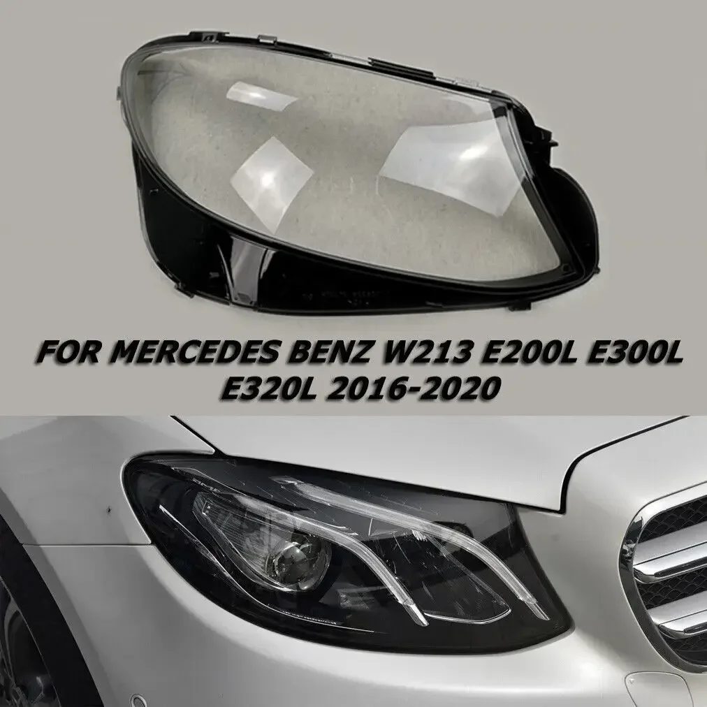 Крышка объектива передней фары автомобиля для Mercedes-Benz W213 E200L E300L E320L 2016-2020, прозрачная крышка корпуса фары