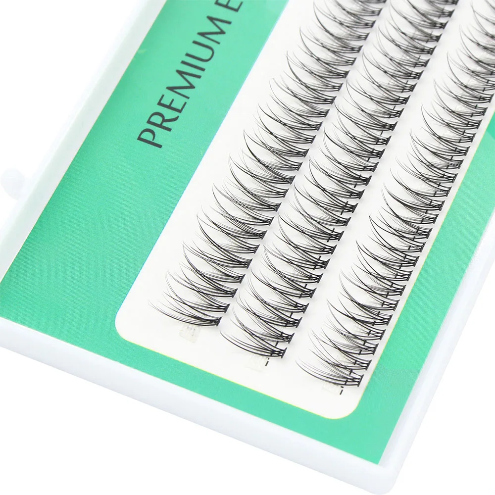 High quality 12D DOVETAIL eyelash personal graft false hair, mink false eyelashes extended personal eyelash bundle Natural Style