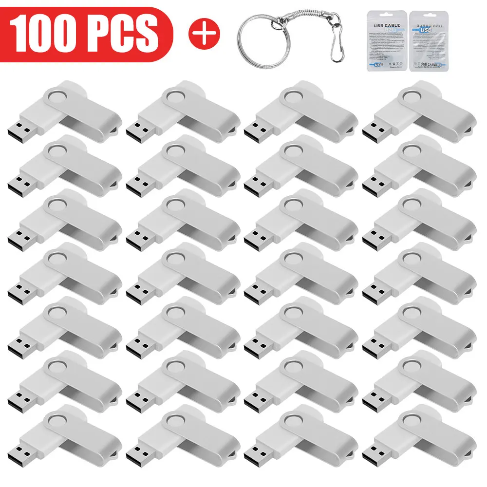 

100Pcs/lot USB Flash Drive 4GB 8GB Pen Drive 128MB 1GB 2GB Usb Sticks Pendrives 16GB Memory Flash 32GB 64GB U Disk Free Logo