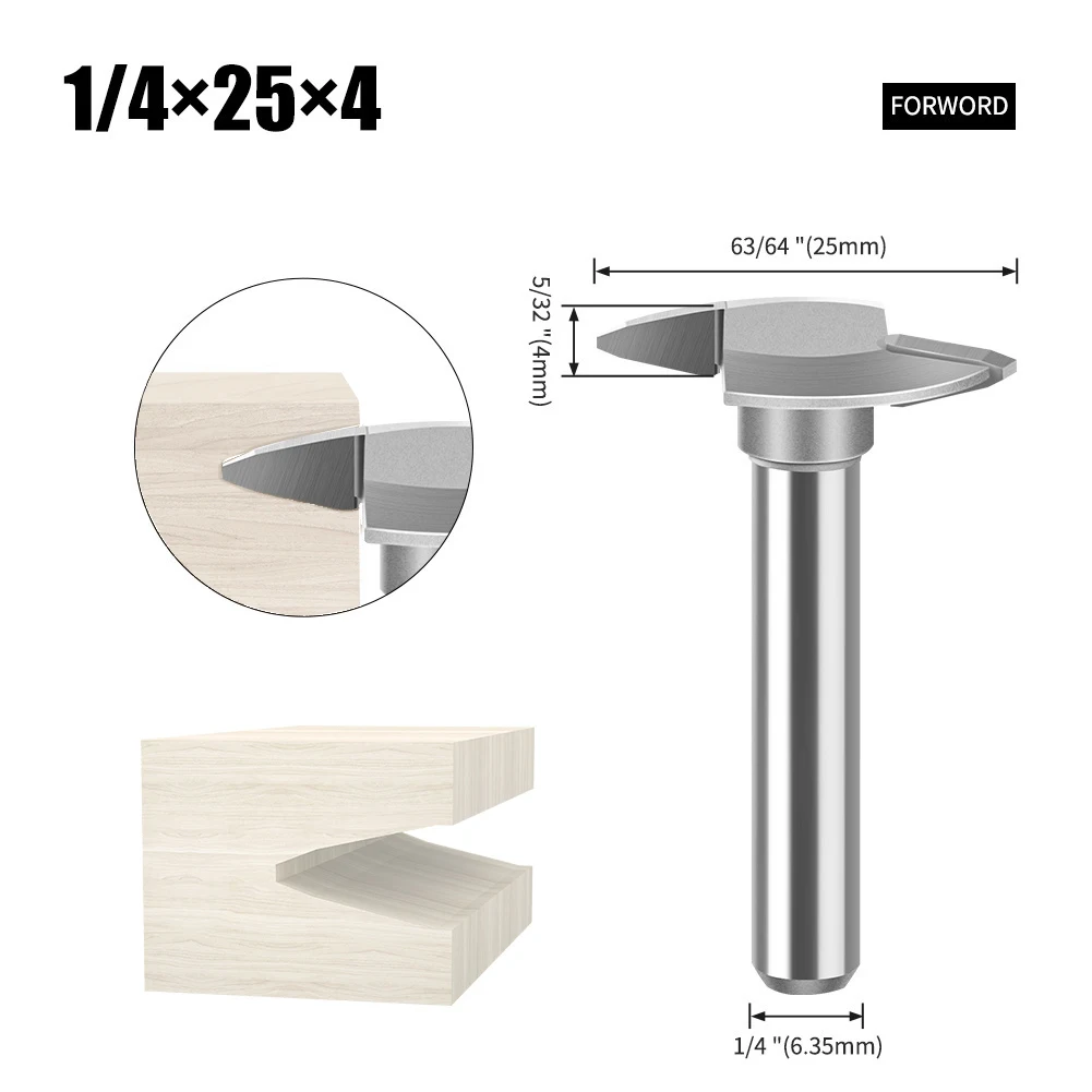 Precision Engineering 6mm Forward Reverse Milling Cutter Suitable for Laminate MDF and Hardwoods Cutting Tasks