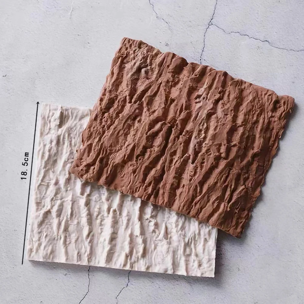 Pottery mold Stone Wall Mold Texture Bark Brick Wall Silicone Printing Mold Simulation Clay Texture Stone texture