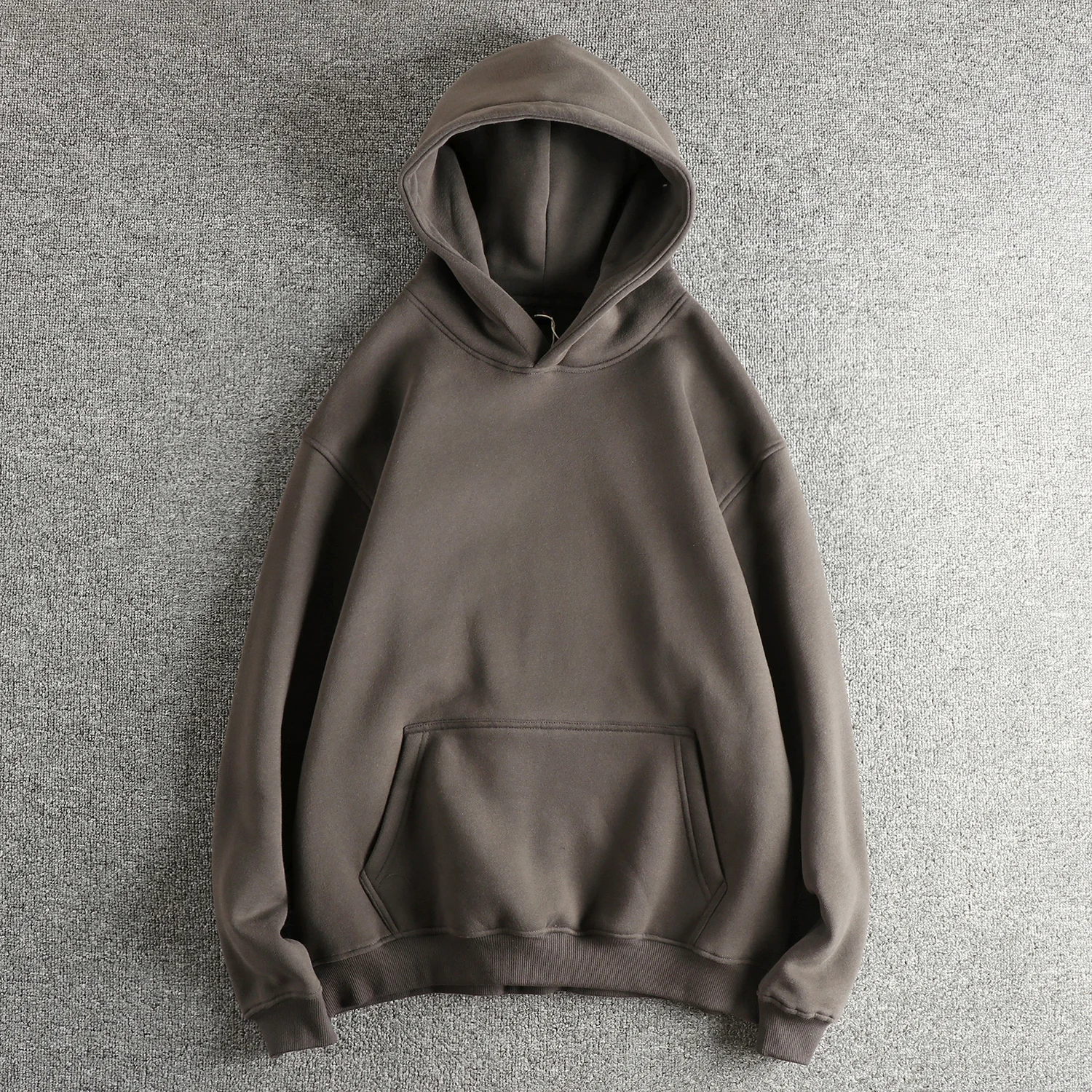 

2025 Winter New American Retro Thickened Hoodies Sweatshirt Men's Fashion 85% Cotton Kangaroo Pocket Pullover Casual Sportswear