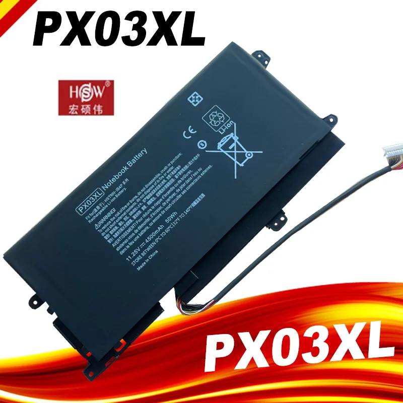 

PX03XL Laptop Battery For HP Envy 14 Touchsmart M6 M6-K M6-k125dx 715050-001 714762-421 HSTNN-IB4P HSTNN-LB4P TPN-C109 TPN-C110