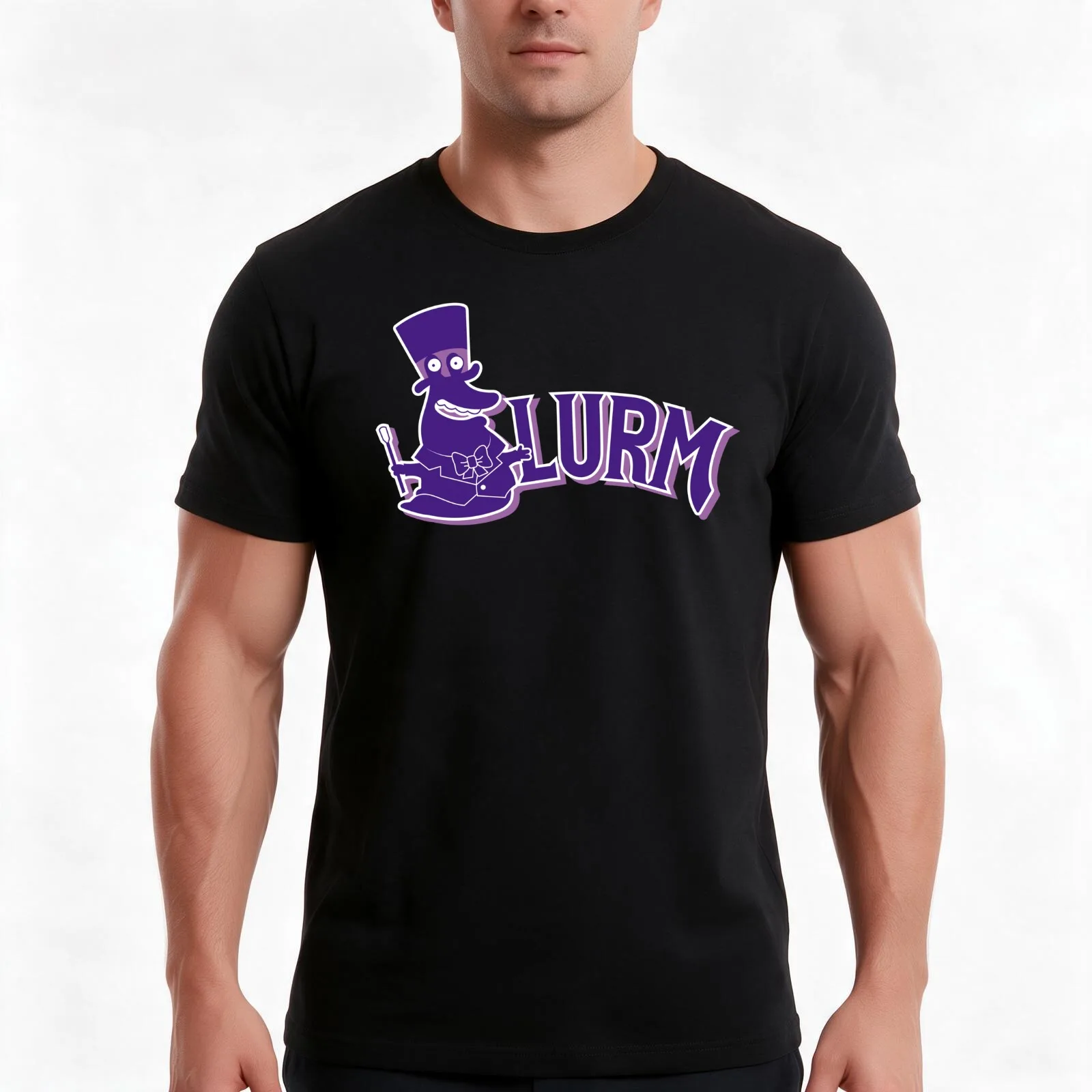 Slurm Factory T-Shirt, Summer Casual Cotton Tee, Oversized Streetwear Tops, Vintage Graphic Print, Loose Fit Short Sleeve