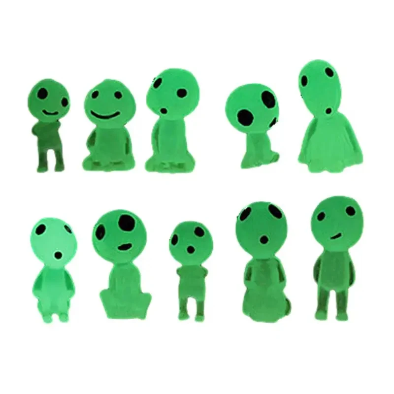 10-40Pcs Mini Resin Aliens Figures Fairy Garden Tiny Aliens Accessories Little Glow In Dark Aliens Decor For Outdoor Patio