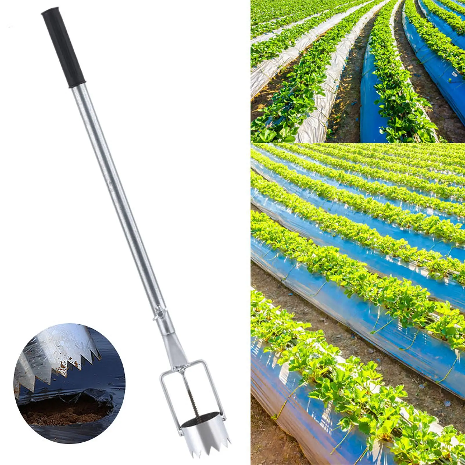 1pc film puncher agricultural Plastic Film Puncture Tool  Simple Greenhouse Gardening Tool Set for Greenhouse Maintenance