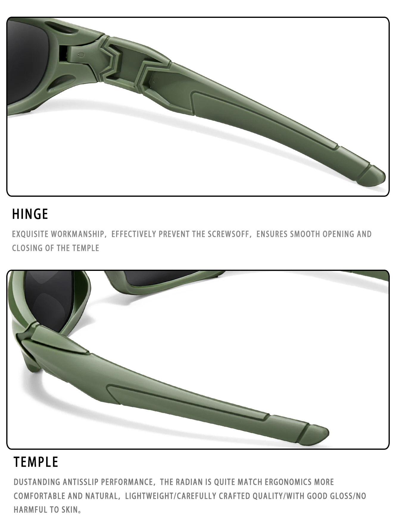 3er Pack trend ige Outdoor-Taktik Sport Sonnenbrille Männer und Frauen Fahrrad brille Fahren Camping Reisen bunte Brille – Detail 8