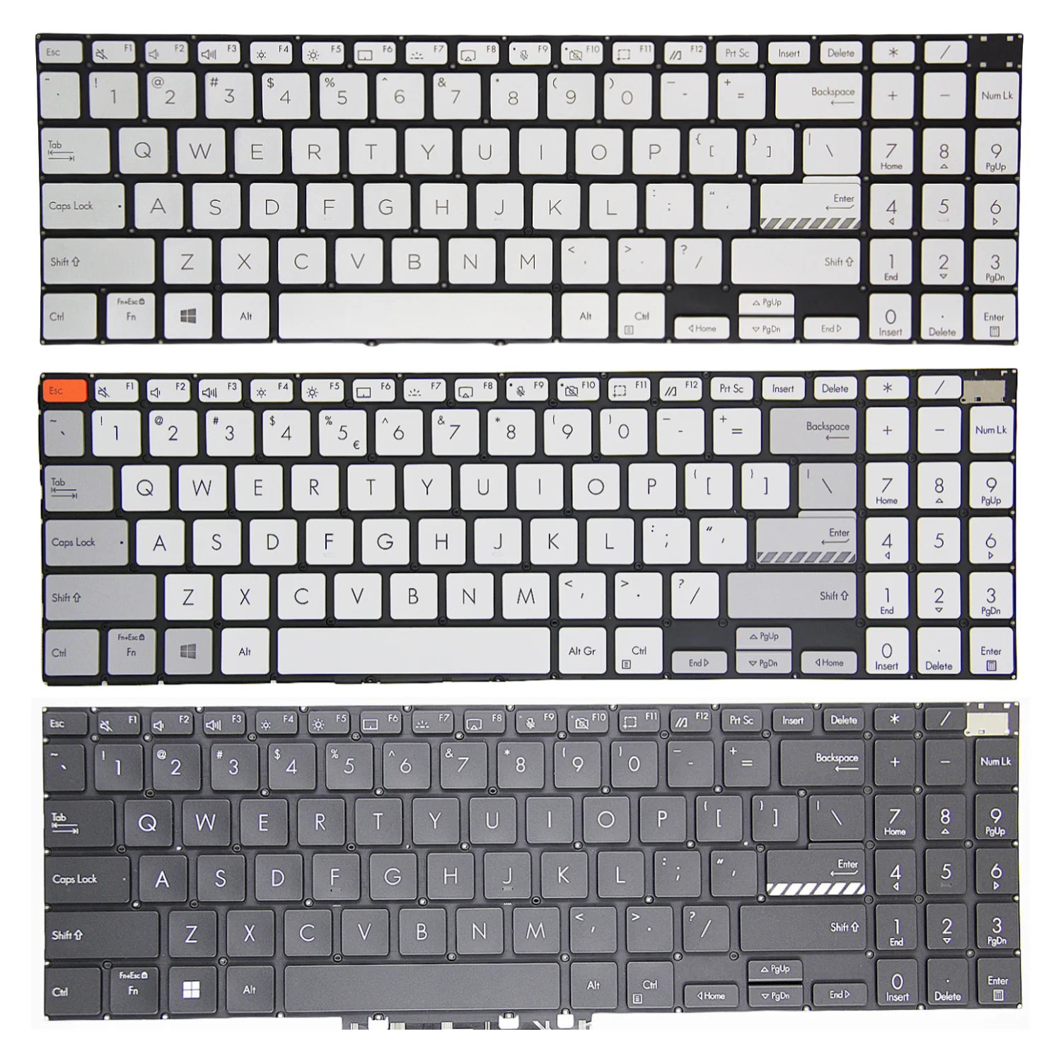 100%New Original US/RU For Asus M3500 M7600 M6500 K6500 K3500 K3502 X3500 English Laptop Keyboard