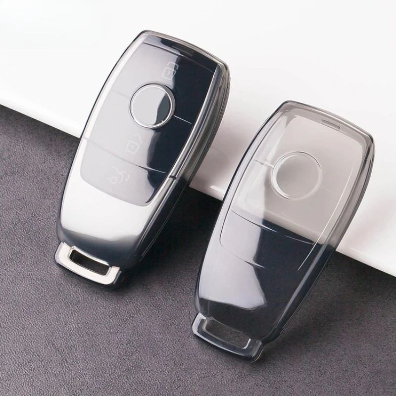 

Прозрачный чехол для автомобильного ключа, защитная сумка для Mercedes Benz A E G GLS Class W177 W205 W213 W222 G63 X167 Maybach