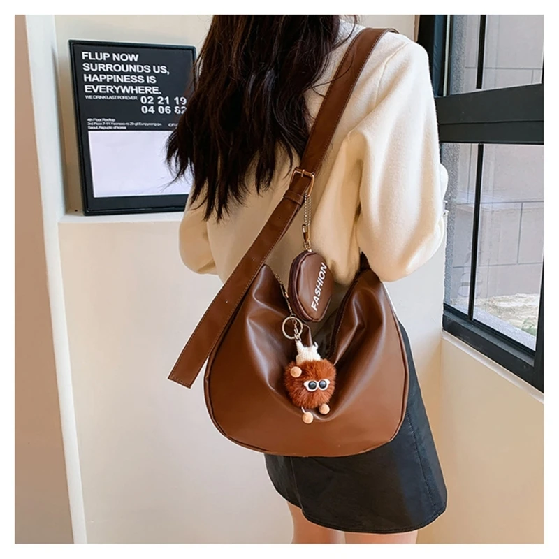 New Women\'s PU Leather Retro Shoulder Bag High-quality Dumpling Underarm Bag Large Capacity Trend Shoulder Bags