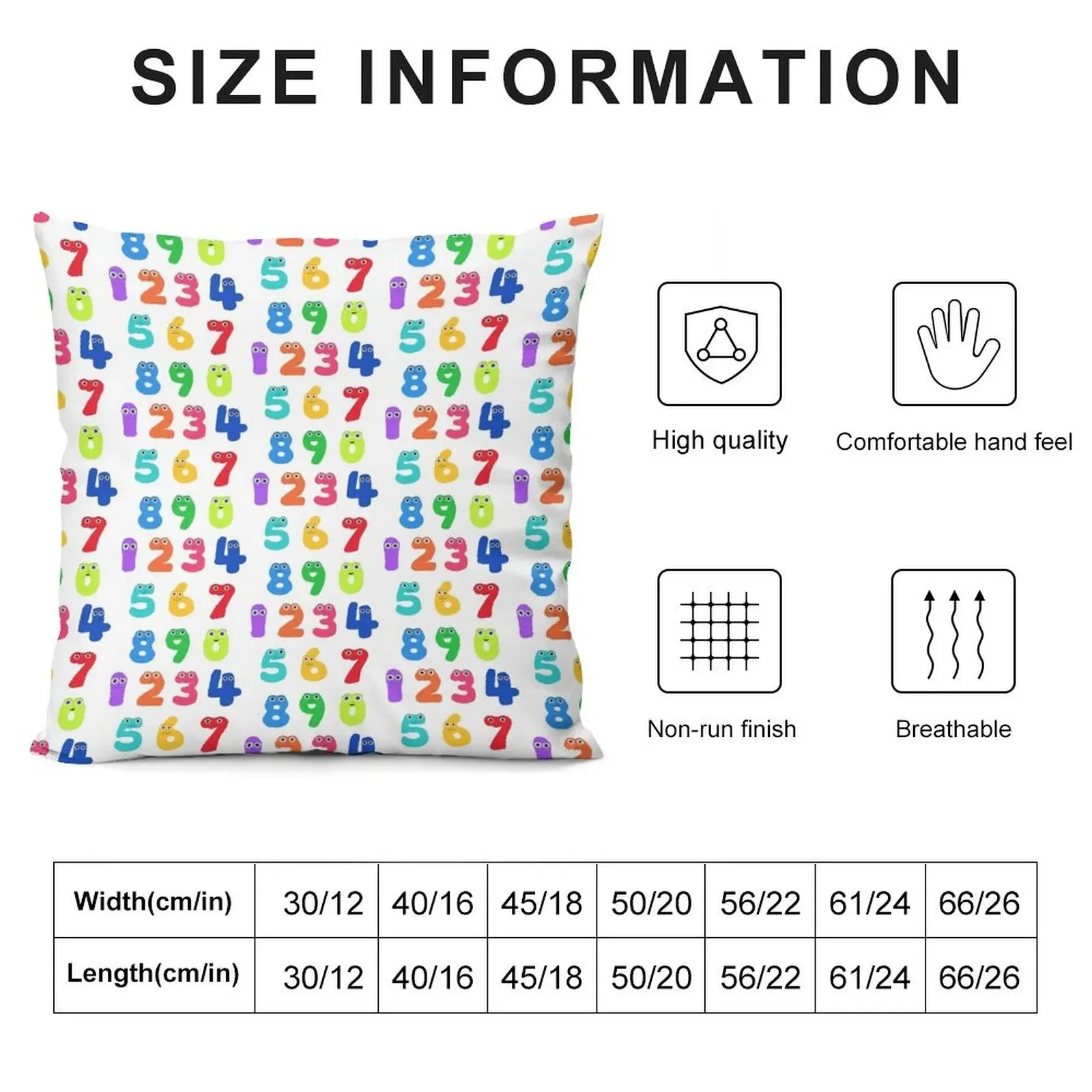 Cbeebies Numberjacks artwork Throw Pillow Throw Pillow Covers Plaid Sofa pillow