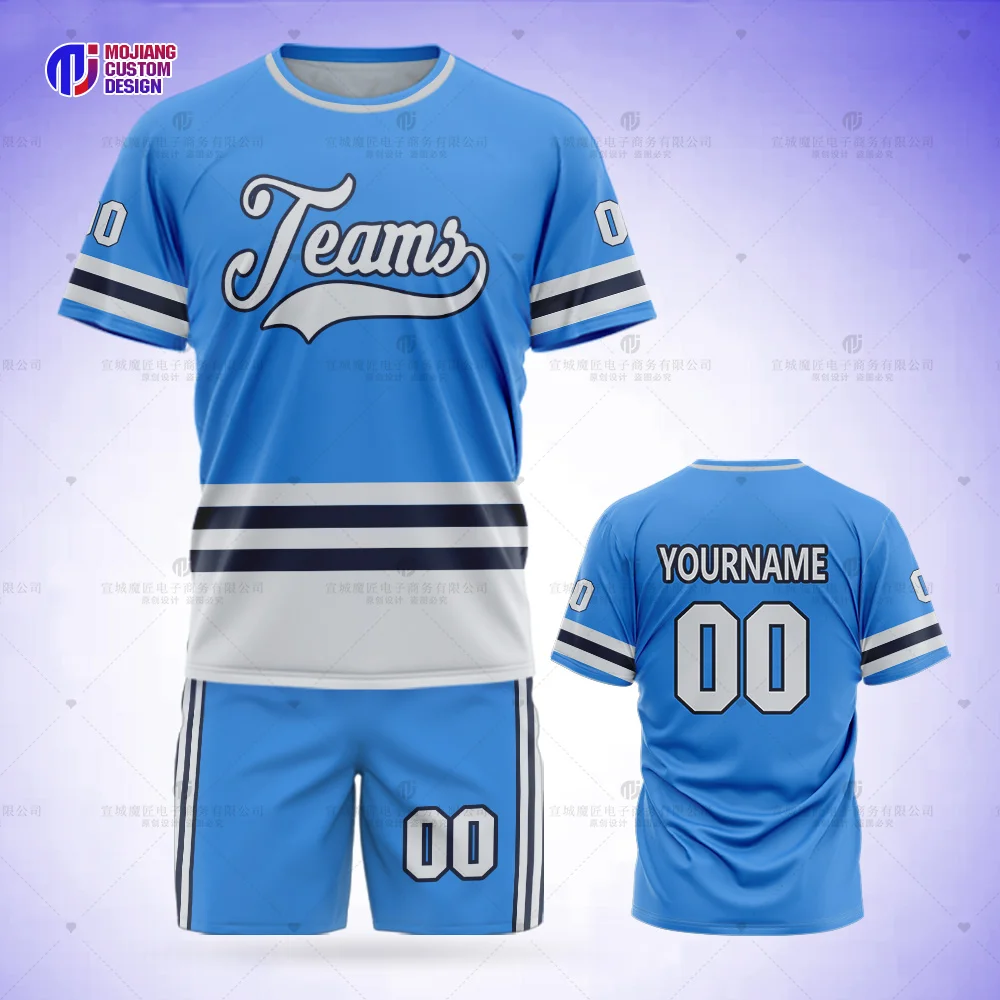 2023 Custom Ice Hockey Jersey Personalized Mesh T-Shirt Print Your Name Number Team Sports Game Training Jersey Kids Adult Set