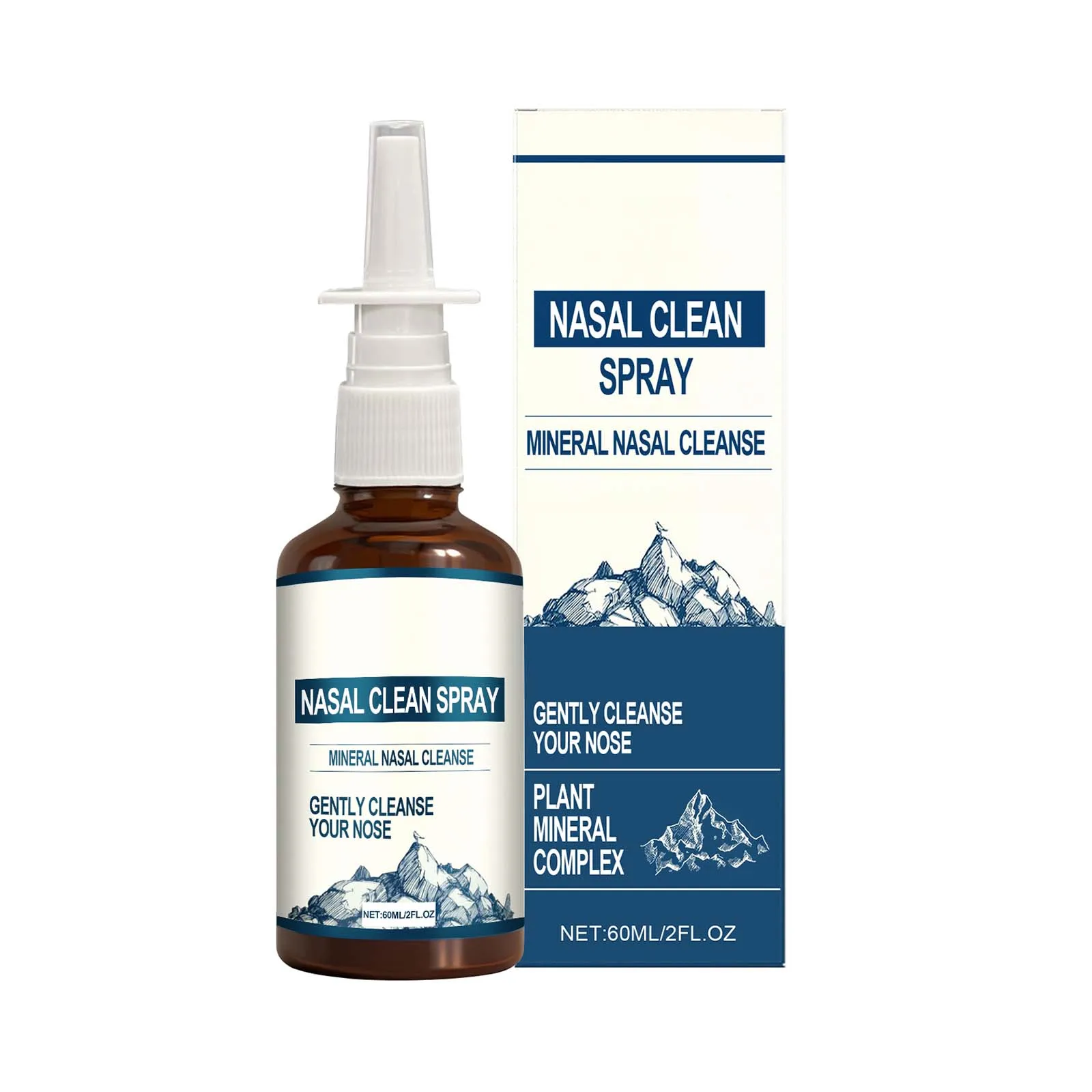 Sea Salt Nasal Spray Nasal Congestion Relief Nasal Drops Spray Fresh Breath Moisturizing Nasal Care Adult Nasal Cleaning Spray
