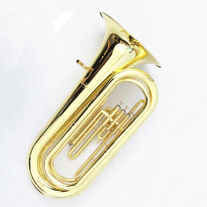 High Quality Good Price Tuba Instrument Wholesale Factory Direct Sale Bb Tuba Gold Lacquered 3 Valve Tuba