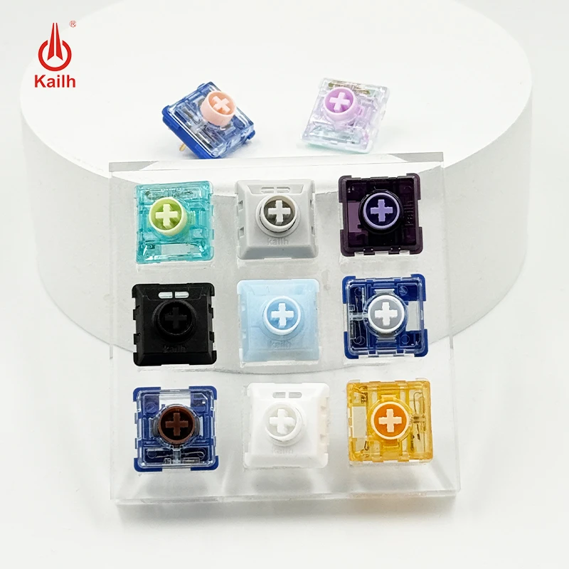 Kailh Low Profile Silent Mechanical Keyboard Switch MINI Series Linear & Clicky 3Pin Compatible with 1353Hitbox MG68 A75